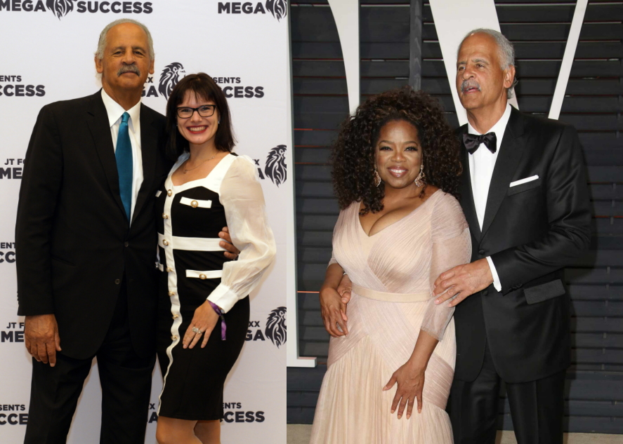 Janine Jakob with author and businessman Stedman Graham